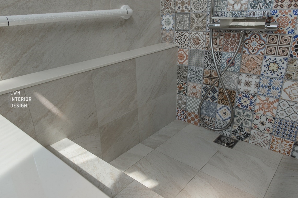 花磚浴室設計